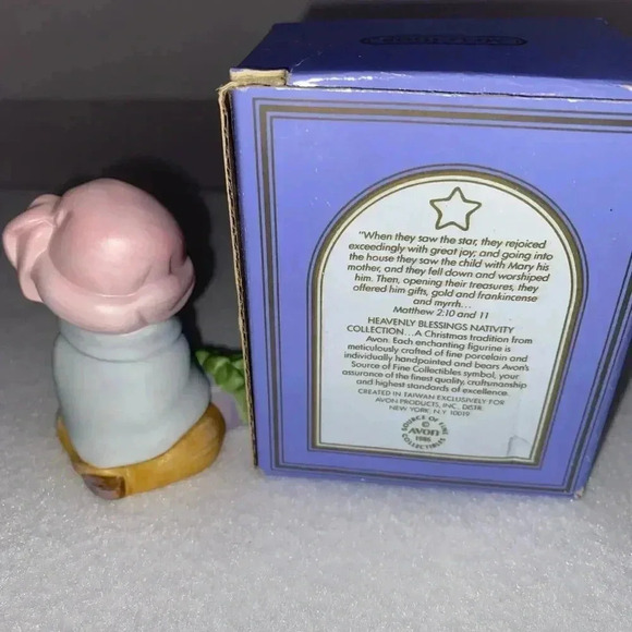 Vintage Avon Nativity Heavenly Blessings Melchior Magi Box 1986 Three Wise Men - Picture 6 of 10